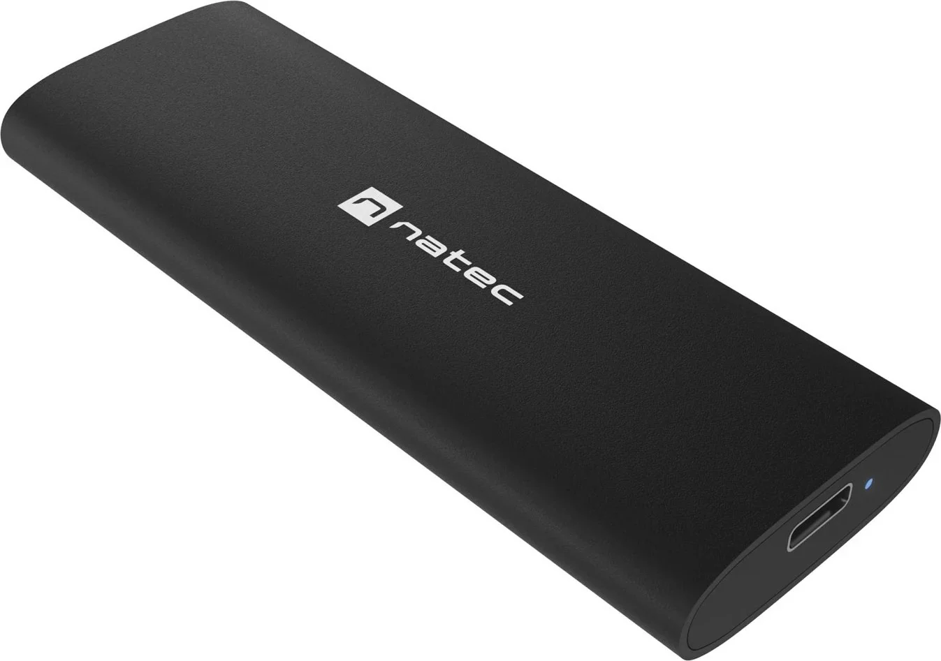 Case M.2 NATEC NVMe M.2 SSD Enclosure , USB-C 3.2 Gen2 , Black , NKZ-2286