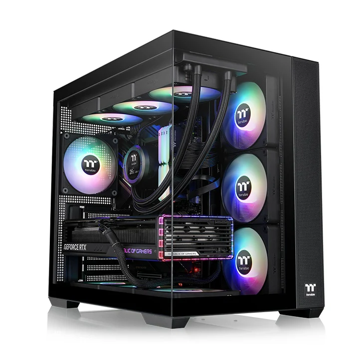 Case Thermaltake View 380 TG ARGB , ATX , supported up to 360mm Radiator , Black , CA-1Z2-00M1WN-00 - Image 6
