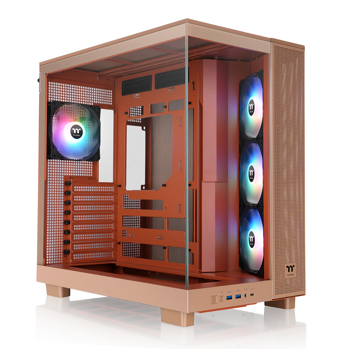 Case Thermaltake View 380 XL TG ARGB Gravel Sand , ATX , Radiator 360Top , Beige , CA-11E-00MGWN-00
