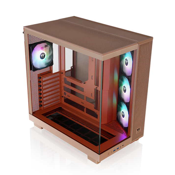 Case Thermaltake View 380 XL TG ARGB Gravel Sand , ATX , Radiator 360Top , Beige , CA-11E-00MGWN-00 - Image 2