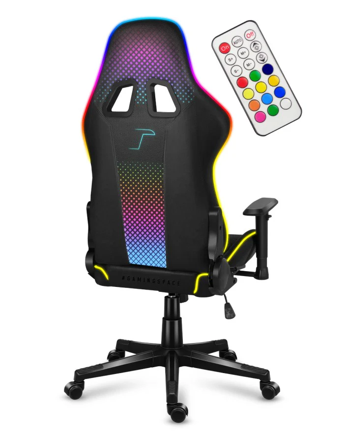 Chair Huzaro Force 6.3 ARGB , Gaming Chair , up to 130Kg , Black , HZ-Force 6.3 RGB Mesh - Image 2