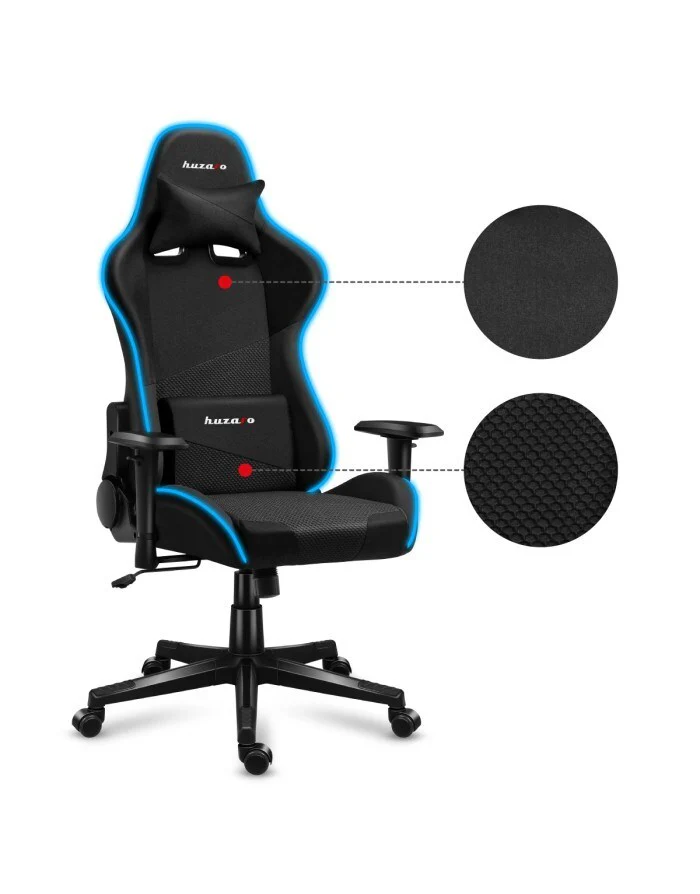 Chair Huzaro Force 6.3 ARGB , Gaming Chair , up to 130Kg , Black , HZ-Force 6.3 RGB Mesh - Image 4