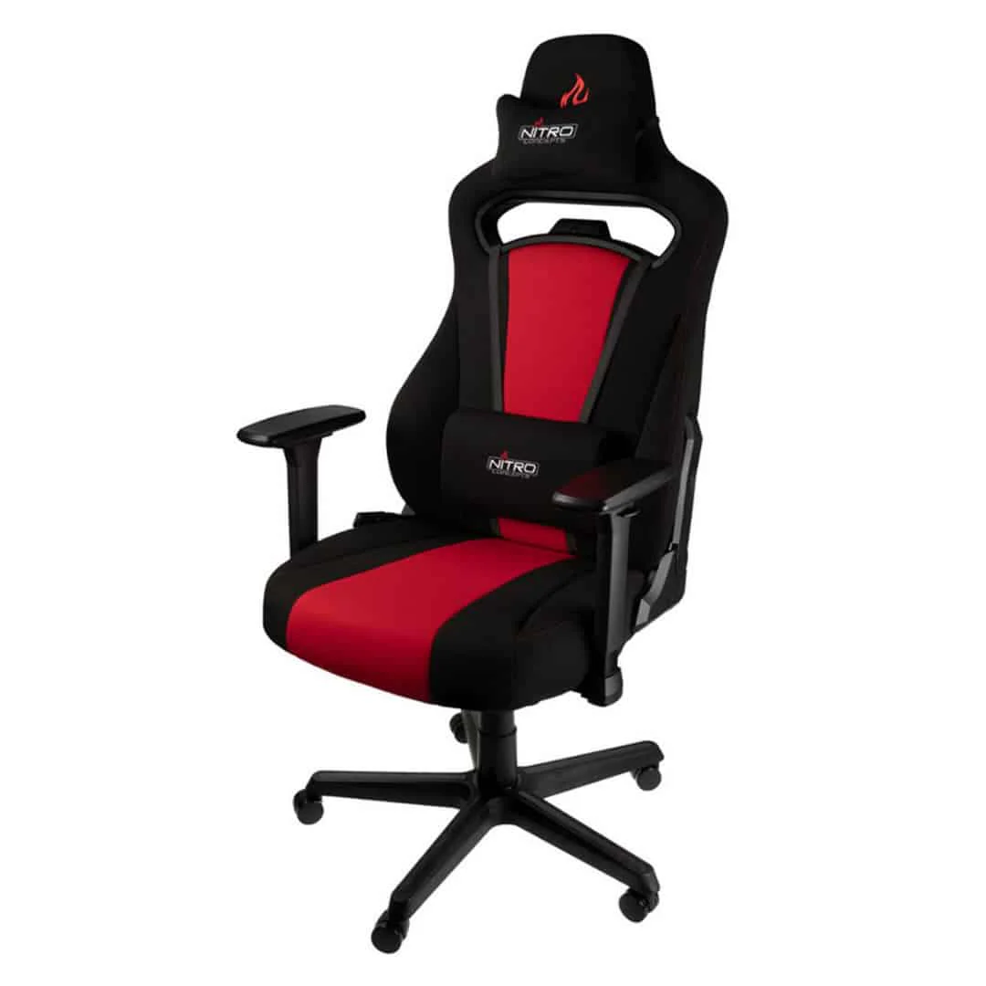 Chair Nitro Concepts E250 Gaming Chair , Quality Fabric & Cold Foam , Black Red , NC-E250-BR