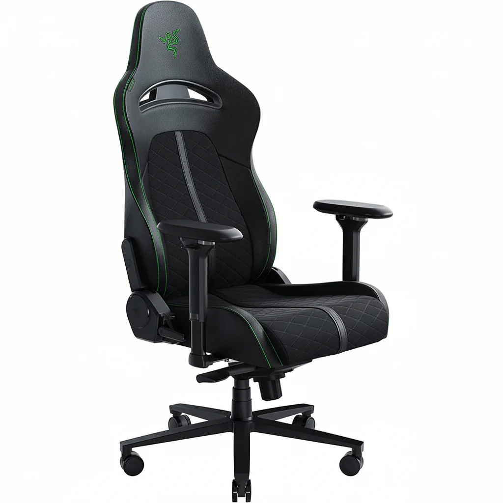 Chair Razer Enki Gaming Chair for All-Day Comfort Black/Green RZ38-03720100-R3G1