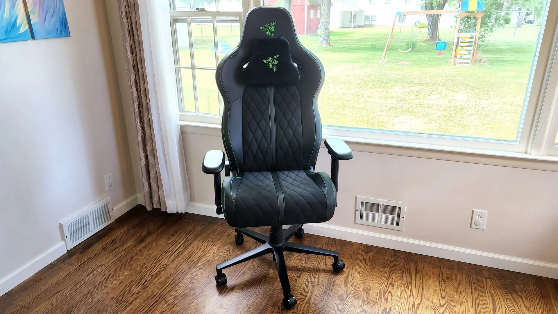 Chair Razer Enki PRO , Gaming Chair for Ultimate All-Day Comfort , Black/Green , RZ38-03710100-R3G1 - Image 4