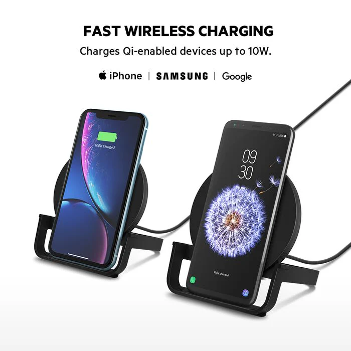 Charger 10W  Belkin BoostCharge , Wireless Charger Stand up to 10W with Micro USB , Black , WIB001VFBK - Image 4