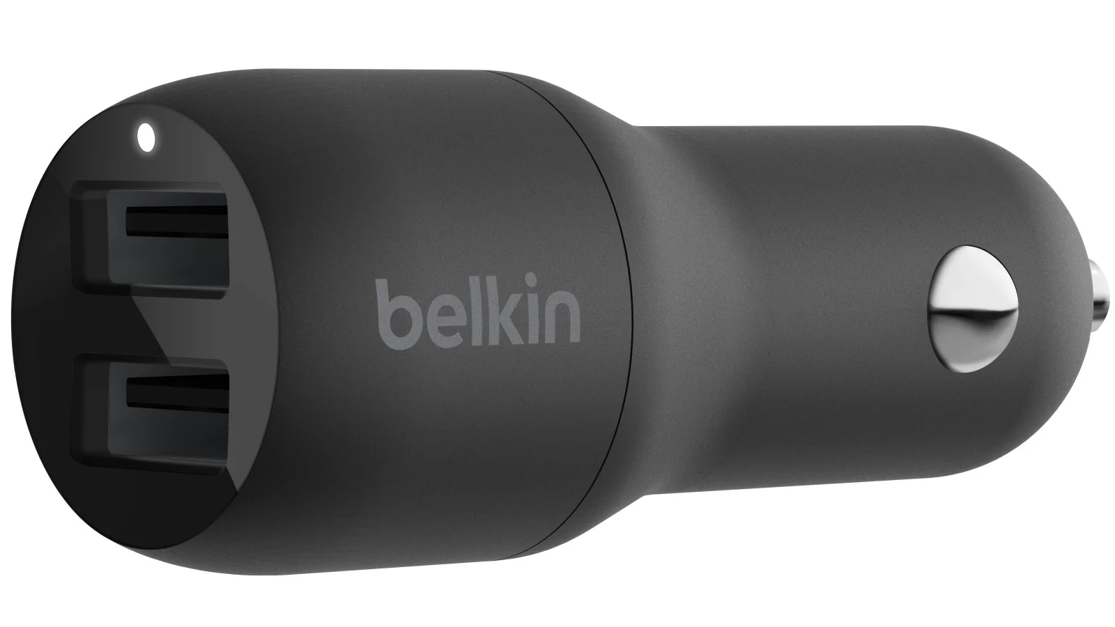 Charger 24W Belkin Dual USB-A Car Charger , Black , CCB001BTBK - Image 2