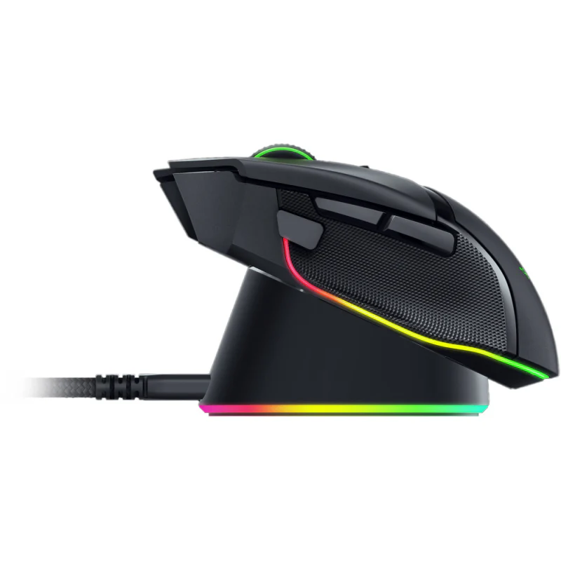 Charger Dock Razer Mouse Dock PRO , Magnetic Wireless Charging , Chroma RGB , Black , RZ81-01990100-B3M1 - Image 2
