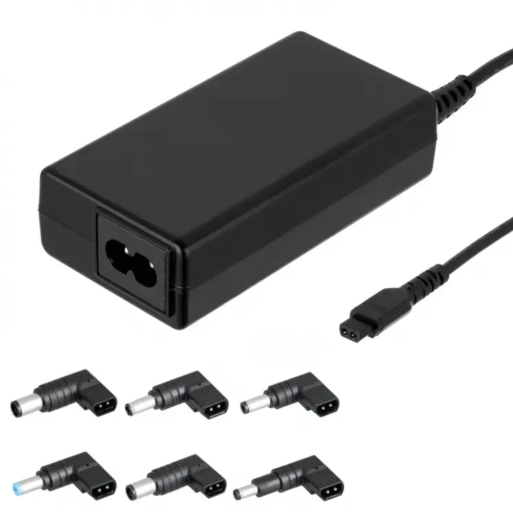 Charger Notebook Accessory , Akyga 65Watt , Black , 6 different heads , AK-NU-12