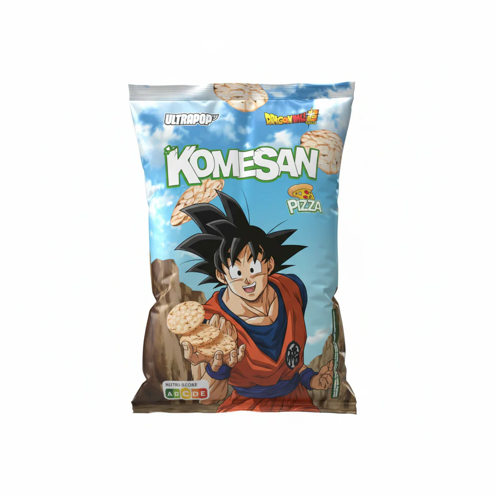 Chips Komesan Ultra Pop Dragon Ball Super Goku Pizza