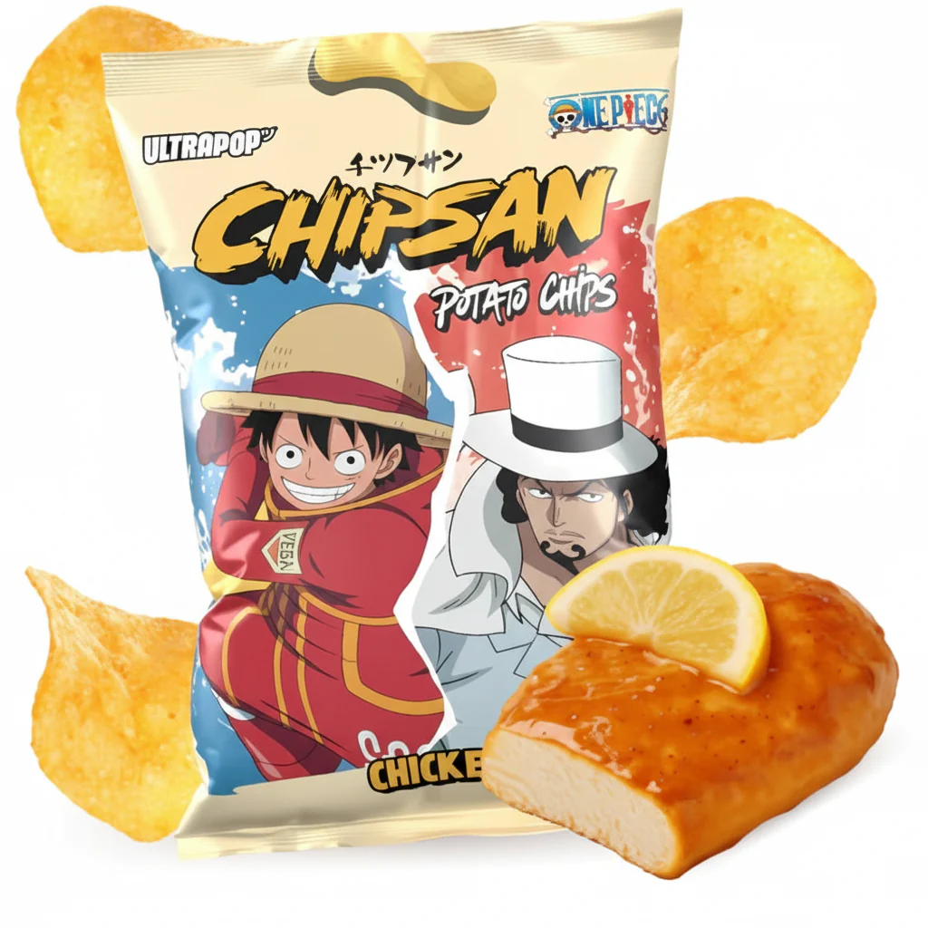 Chips Ultra Pop One Piece Luffy Vs Lucci Chicken & Lemon