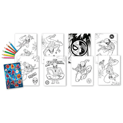 Colouring Book Marvel Spider-Man + Stickers - Image 2