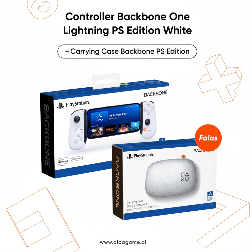 Controller Backbone One Lightning PS Edition White + Carrying Case Backbone One PS Edition