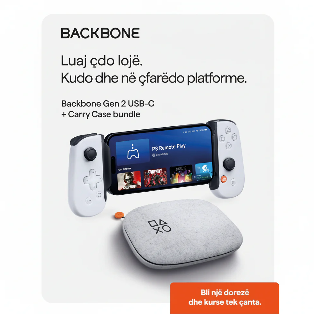 Controller Backbone One USB-C PS Edition White + Carrying Case Backbone One PS Edition