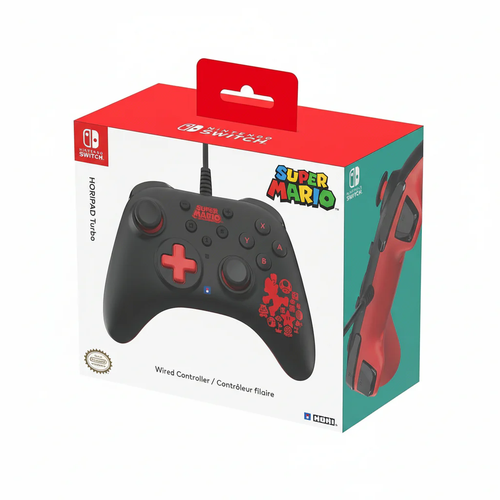 Controller Nintendo Switch Hori Horipad Turbo Super Mario