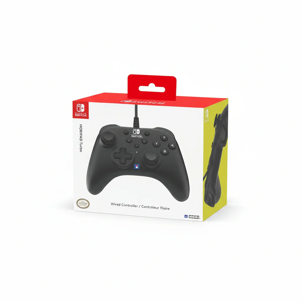 Controller Nintendo Switch Hori Horipad Turbo Wired Black