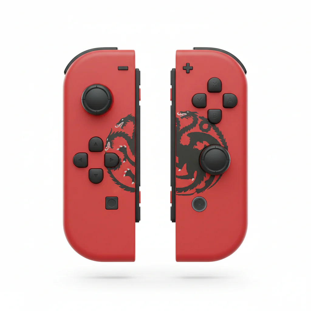 Controller Nintendo Switch Lexip X Game Of Thrones Twinpads Red