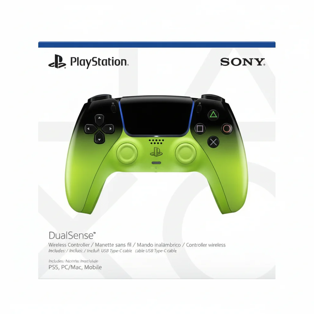 Controller PS5 Sony Dualsense Wireless HyperPop Remix Green