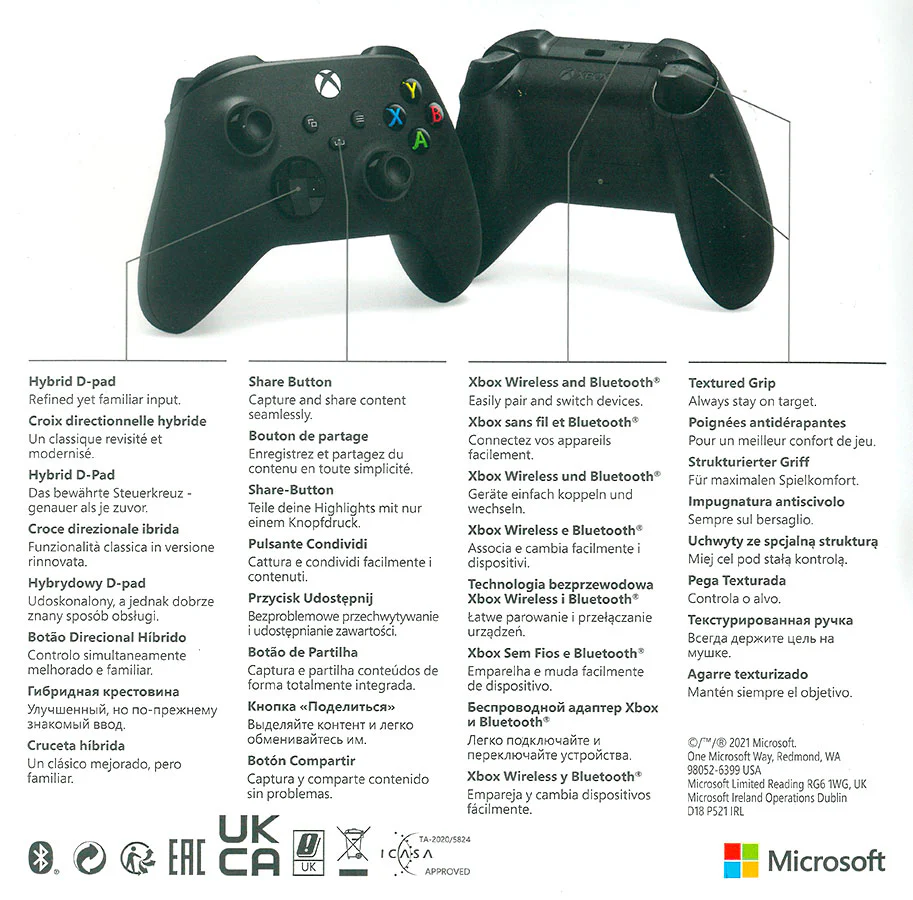 Controller Xbox Series X Wireless Carbon Black V3 - Image 3