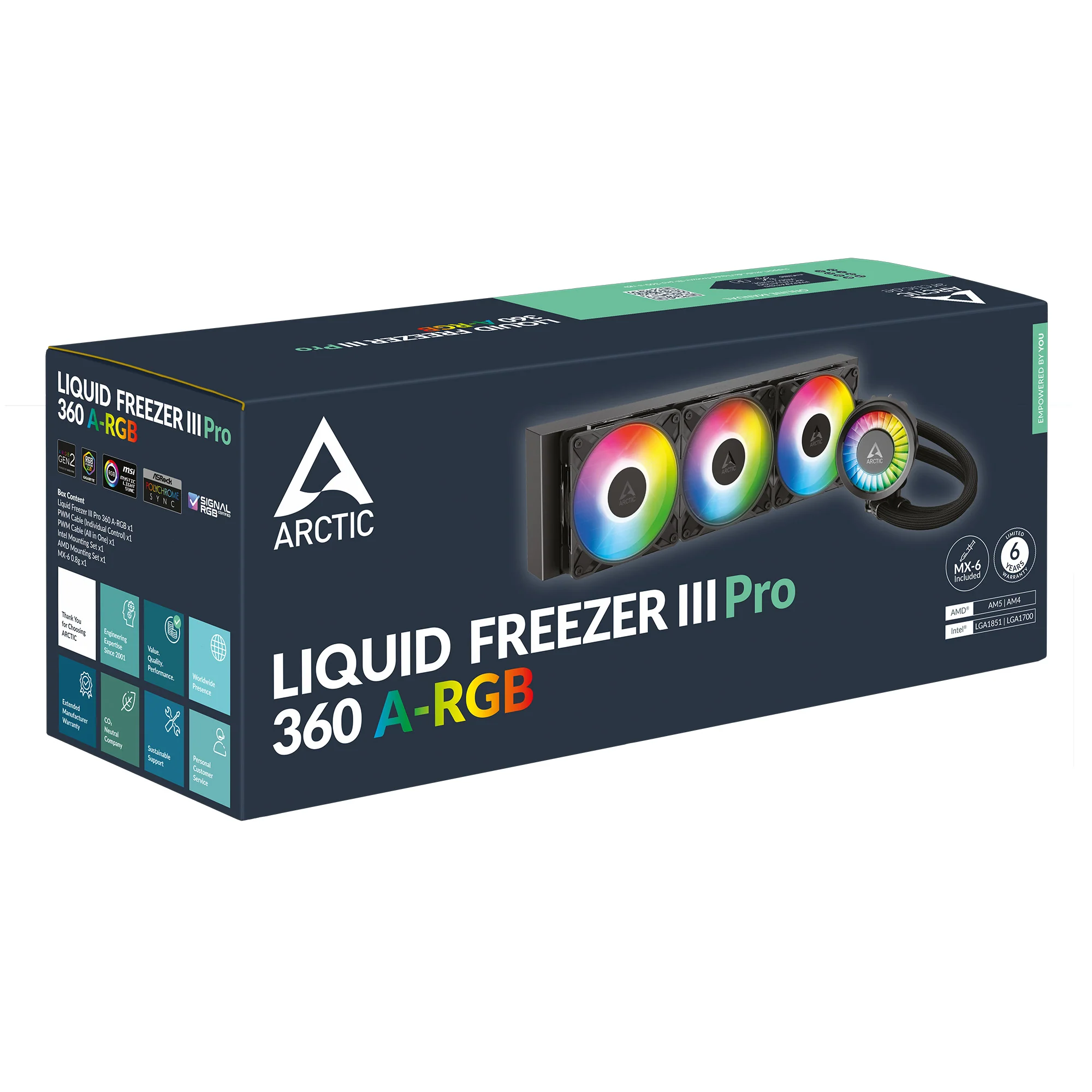 Cooler Arctic Liquid Freezer III 360 PRO ARGB , AIO Liquid Cooler with 3x 120mm , Black  ACFRE00184A - Image 5
