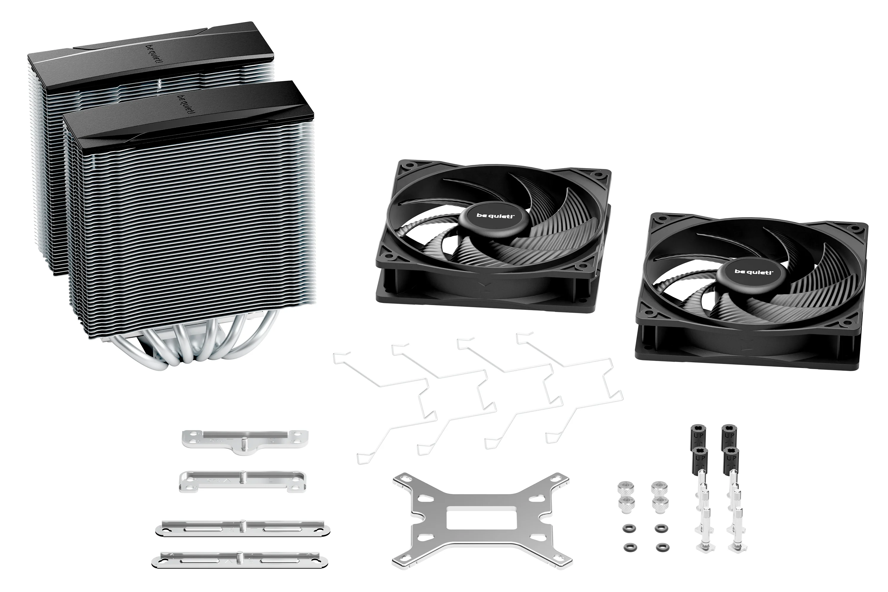 Cooler be quiet! PURE ROCK PRO 3 , Air cooler 2x 120mm , up to max 250W TDP , Black/Silver , BK041 - Image 5