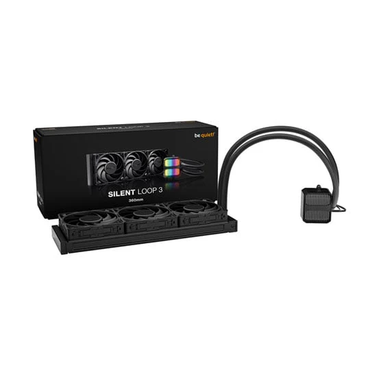 Cooler Be Quiet! Silent LOOP 3 360 , Liquid Cooler with ARGB Pump , 3x 120 Fans , Black , BW025 - Image 4