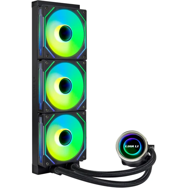 Cooler Lian Li Galahad II Trinity 360 ARGB SL-INF , AIO Liquid Cooler with 3x 120mm Infinity Fans , Black , G89.GA2T36INB.00 - Image 2