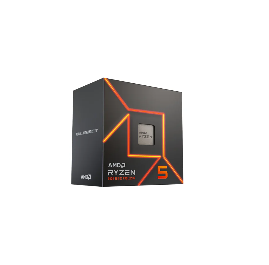 CPU AMD Ryzen 5 7600 (6C/6P+0E 12T) up to 5.2GHz Socket AM5 Wraith Stealth Cooler 100-100001015BOX