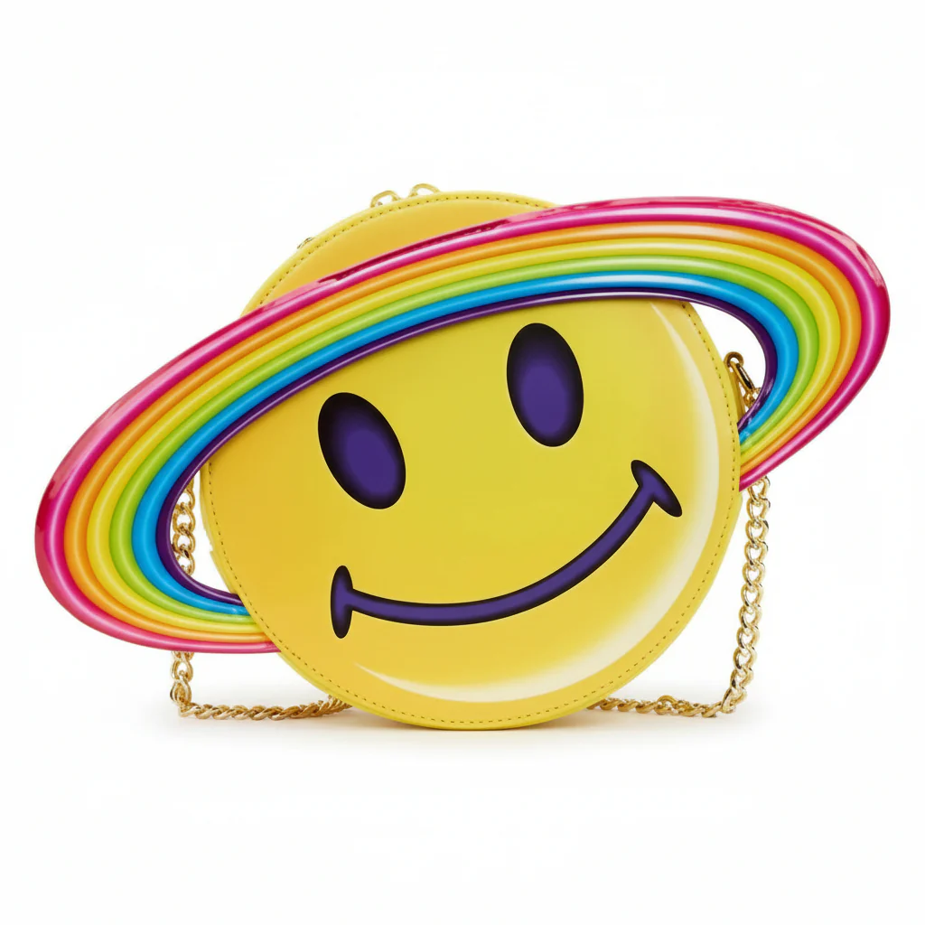 Crossbody Loungefly Lisa Frank Yellow Rainbow Ring