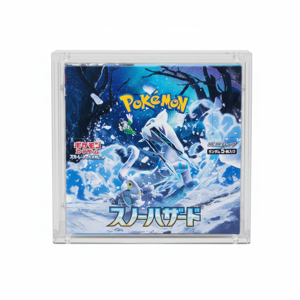 Display Premium Acrylic Pokémon Booster Box  Japanese Standard Size