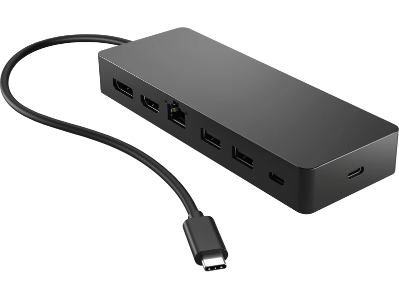 Dock HP universal USB-C to 2x USB-C 3.2 Gen1 , 2x USB-A 3.2 Gen1 , 1x HDMI , 1x DispalyPort , 1x RJ45 Gigabit Ethernet , 50H55AA