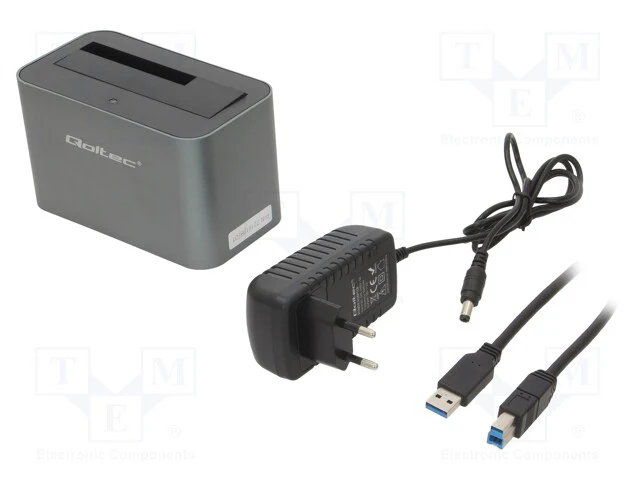 DockStation Qoltec (HDD/SSD | 2.5"/3.5" SATA) to USB-A 3.2 Gen1 , 50315 - Image 2