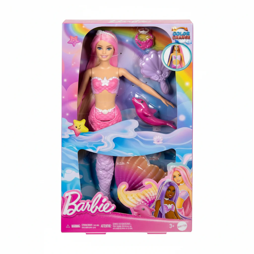 Doll Barbie Malibu Colour Change Mermaid