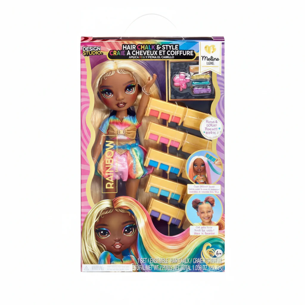 Doll Rainbow High Hair Chalk & Style Meline