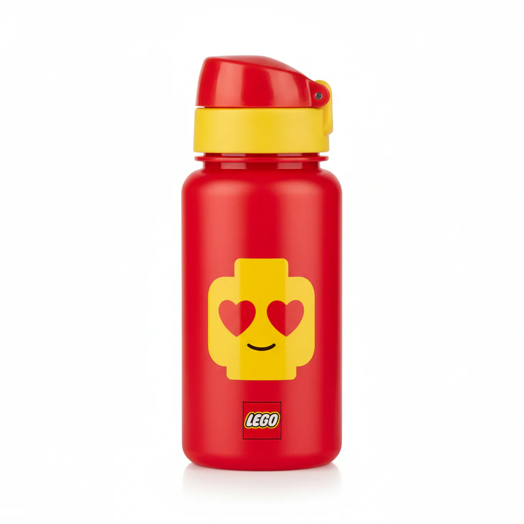 Drink Bottle Lego Classic Red Iconic Girl
