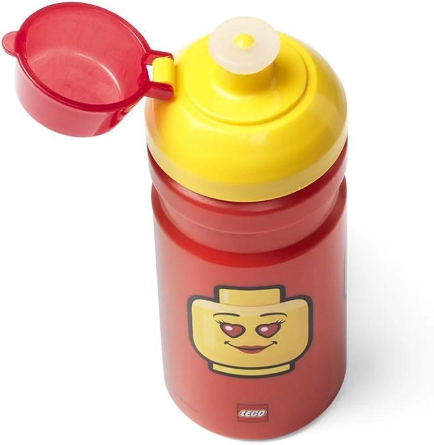 Drink Bottle Lego Classic Red Iconic Girl - Image 2