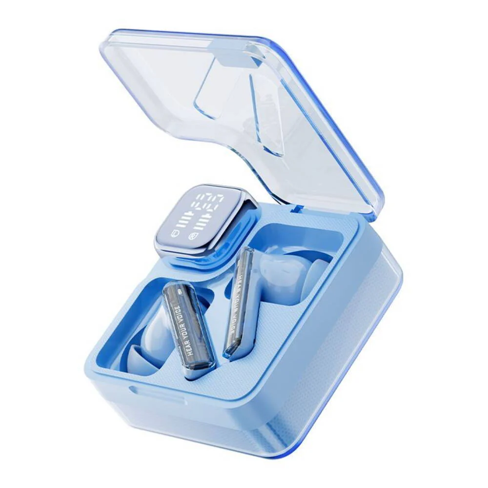 Earbuds QCY Melobuds Neo Blue - TWS BT Earbuds with LED Display, Dual Connection, Anti-air calls 7h - Image 4