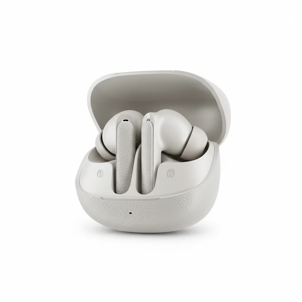 Earbuds QCY TWS Buds HT15- 45db ANC Cream Grey