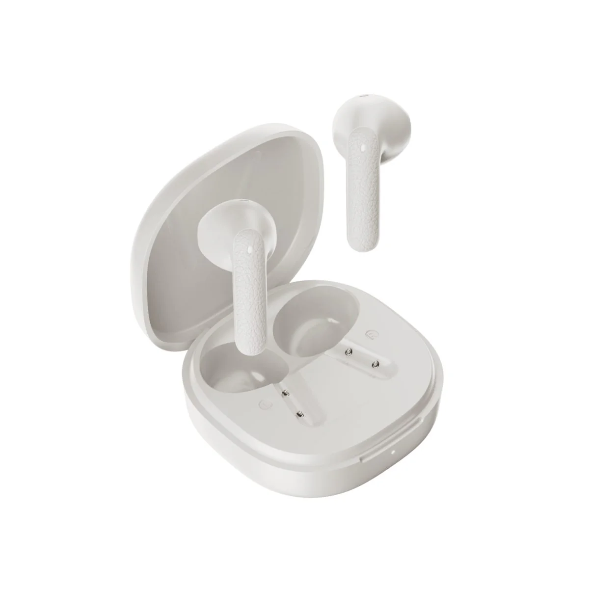 Earbuds QCY TWS Buds HT15- 45db ANC Cream Grey - Image 3