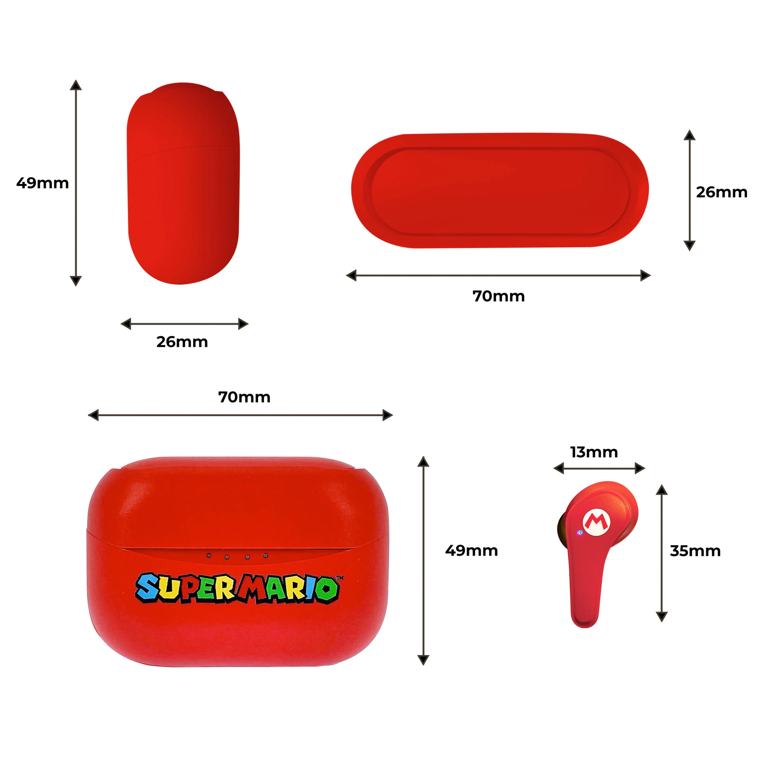 Earphones OTL - Super Mario Red TWS Earpods - Image 7