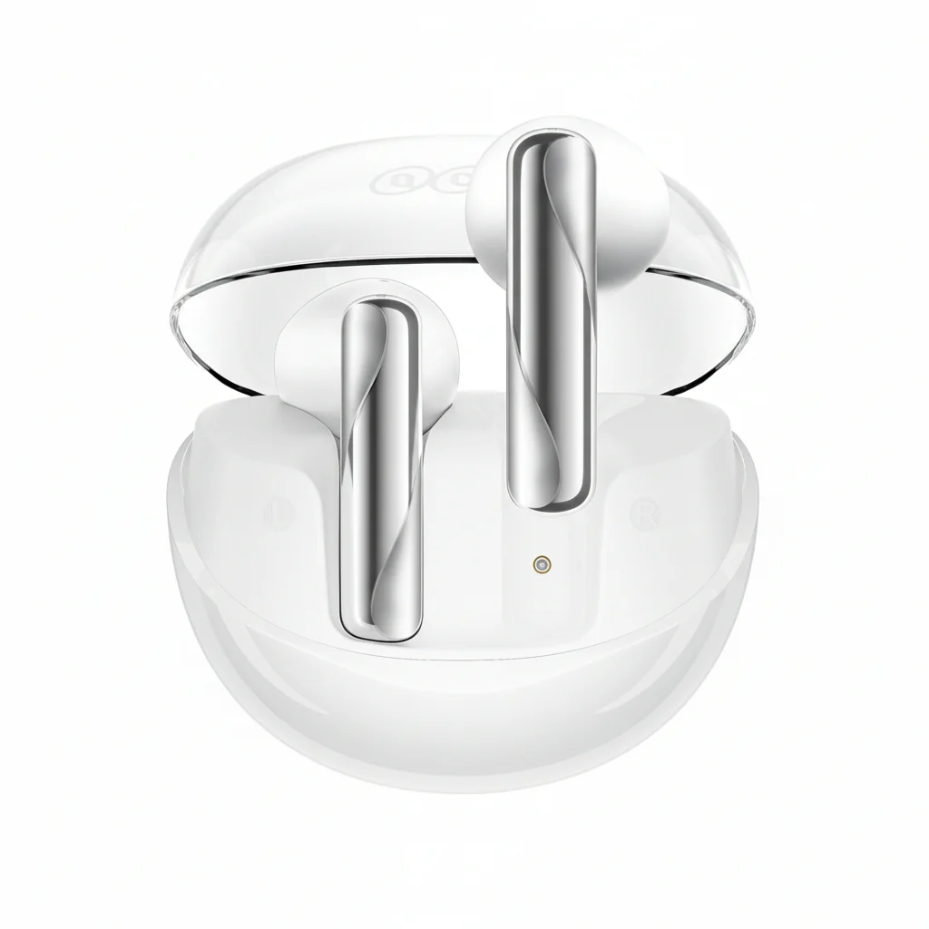 Earphones QCY Ailypods Clear NCVM & Air Case White