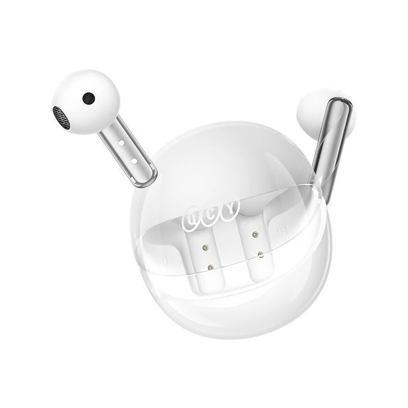 Earphones QCY Ailypods Clear NCVM & Air Case White - Image 2