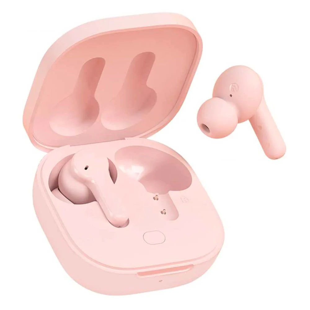 Earphones QCY T13 TWS Dual Driver Earbuds Pink - Image 2