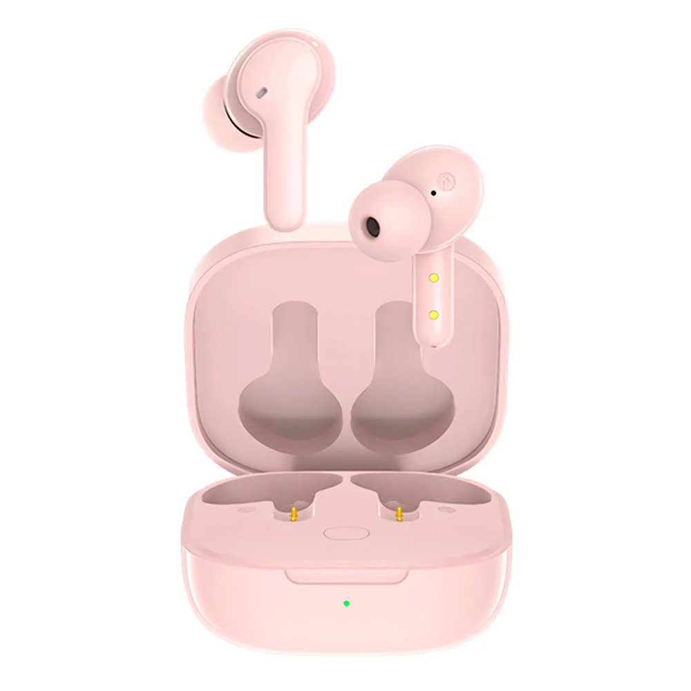 Earphones QCY T13 TWS Dual Driver Earbuds Pink - Image 3