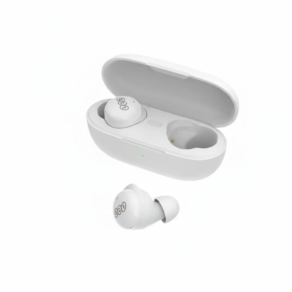 Earphones QCY T17 TWS Dynamic Driver Earbuds White