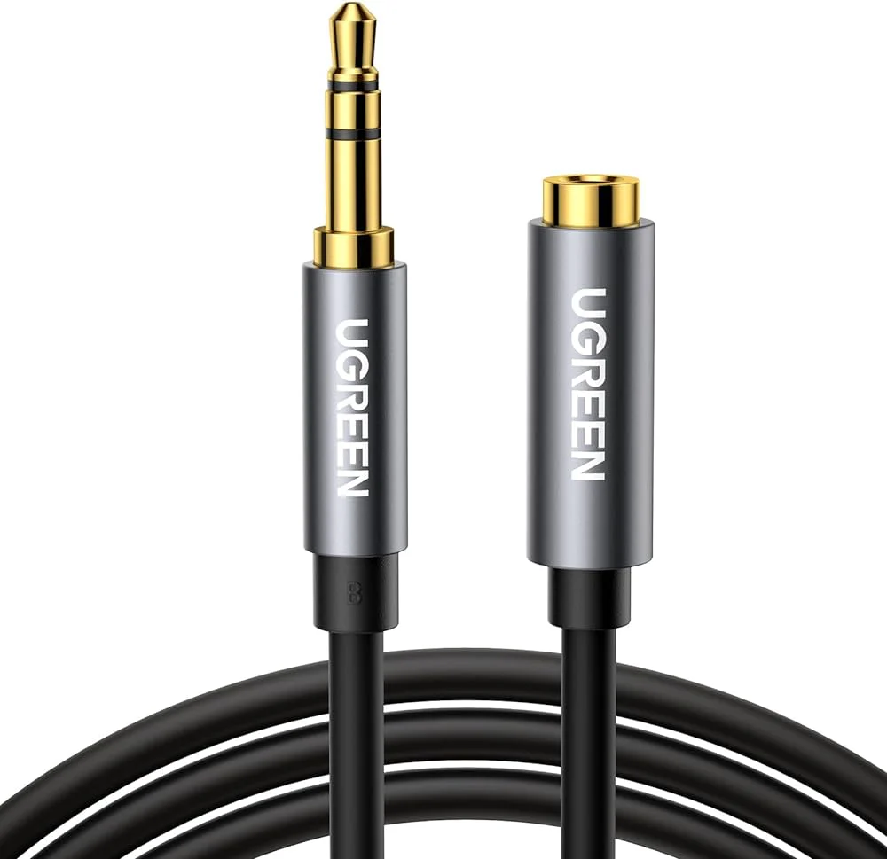 Extension Cable Ugreen , Audio Cable Jack 3.5mm , 3m , AUX , Black , 10595