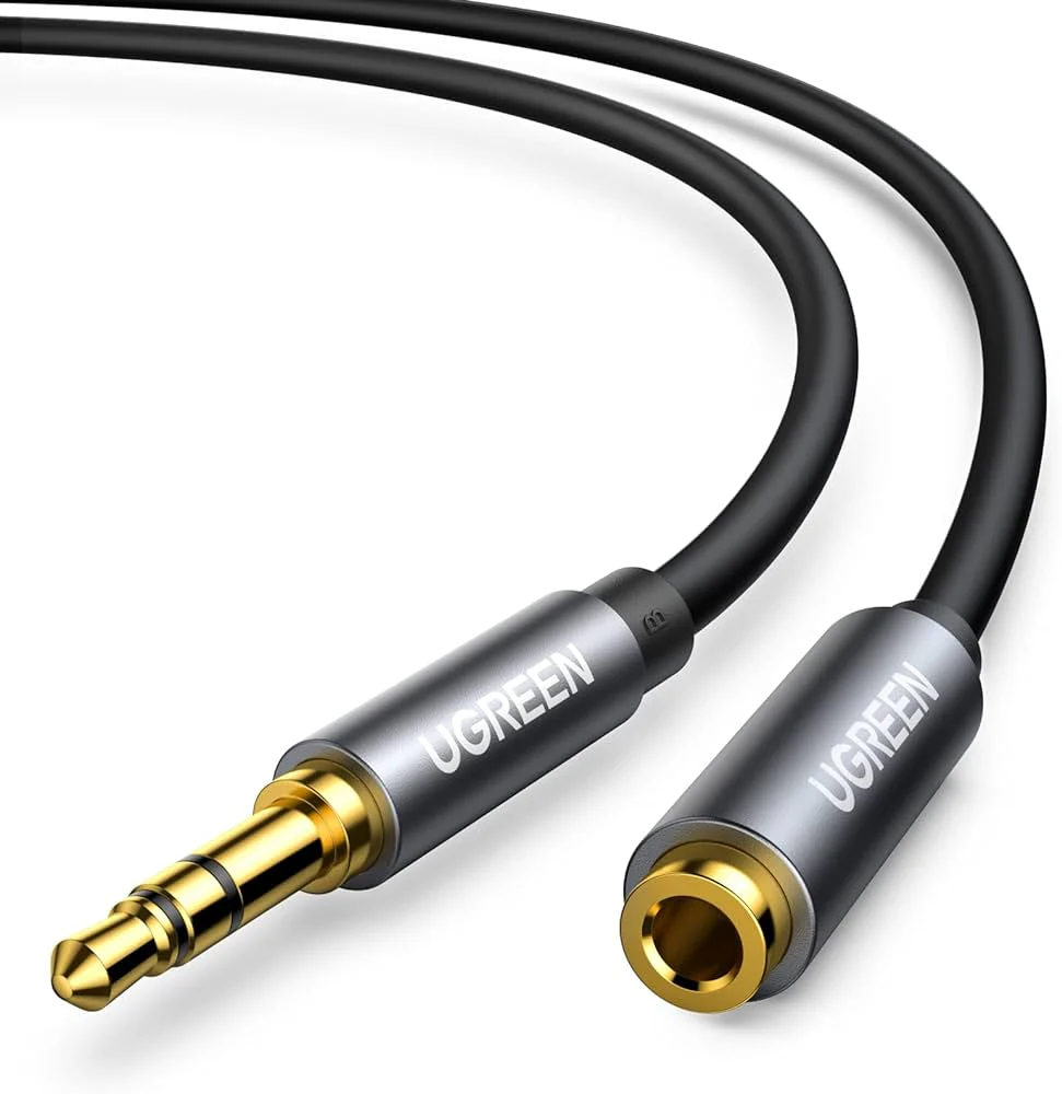 Extension Cable Ugreen , Audio Cable Jack 3.5mm , 3m , AUX , Black , 10595 - Image 2