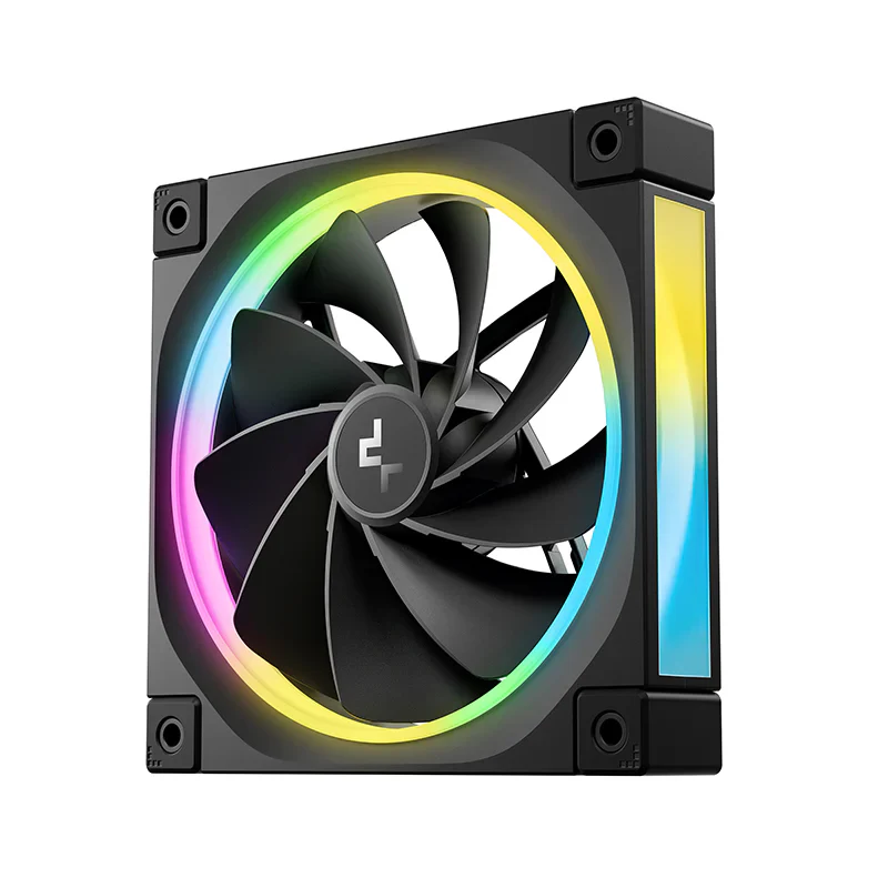 Fan 1x 120mm DeepCool FL12R Reverse ARGB , up to 2,150 RPM , airflow 93.44 m3/h , black - Image 2
