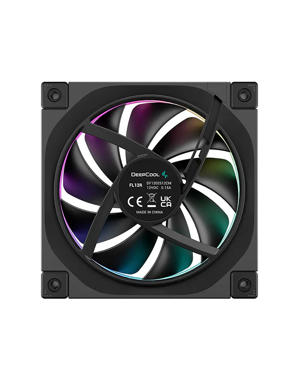Fan 1x 120mm DeepCool FL12R Reverse ARGB , up to 2,150 RPM , airflow 93.44 m3/h , black - Image 3