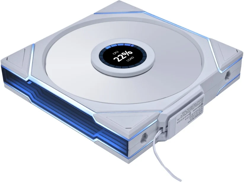 Fan 1x 140mm Lian LI UNIFan TL LCD ARGB Wireless , airflow 92.26 m3/h , White , G99.14TLLCD1W1W.00